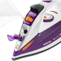 Steam Iron with Ceramic Plate and Detachable Drip-Stop Container 2400W Sencor SSI 8710VT Purple