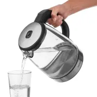 Electric Kettle 2lt with Temperature Selection 2200W Glass Sencor SWK 2090BK Black