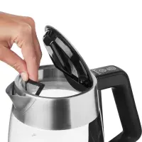Electric Kettle 2lt with Temperature Selection 2200W Glass Sencor SWK 1890SS Silver