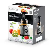 Slow Squeeze Juicer Titanium Strainer 400W Sencor SSJ 4050NP Black/Silver