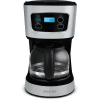 Filter coffee maker with LCD screen 750ml 700W Sencor SCE 3700BK Silver