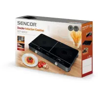 Portable Induction Hob Double 3500W 12-26cm Sencor SCP 4201GY Black