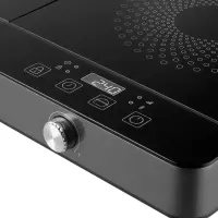 Portable Induction Hob Double 3500W 12-26cm Sencor SCP 4201GY Black
