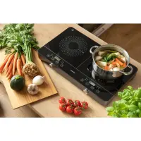 Portable Induction Hob Double 3500W 12-26cm Sencor SCP 4201GY Black