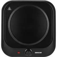 Portable Ceramic Single Hob 1200W 19 cm Sencor SCP 1763BK Black