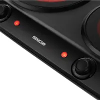 Portable Ceramic Double Hob 1200W 19cm Sencor SCP 2263BK Black