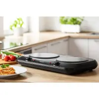 Portable Ceramic Double Hob 1200W 19cm Sencor SCP 2263BK Black