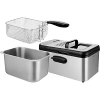 Oil Fryer Sencor SFR 8200SS with Temperature Control and Timer 3.2lt 2200W Silver