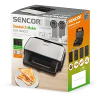 Toaster with 4 Detachable Plates CoolTouch Sencor SSM 9940SS Silver