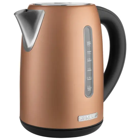 Electric Kettle 1.7lt with Temperature Selection 2150W Stainless Steel Sencor SWK 7706GD Gold