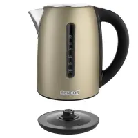 Electric Kettle 1.7lt with Temperature Selection 2150W Stainless Steel Sencor SWK 7707CH Champagne