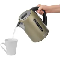 Electric Kettle 1.7lt with Temperature Selection 2150W Stainless Steel Sencor SWK 7707CH Champagne