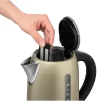 Electric Kettle 1.7lt with Temperature Selection 2150W Stainless Steel Sencor SWK 7707CH Champagne
