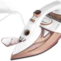 Steam Iron with Drip-Stop Ceramic Plate 3200W Sencor SSI 8300RS White/Pink