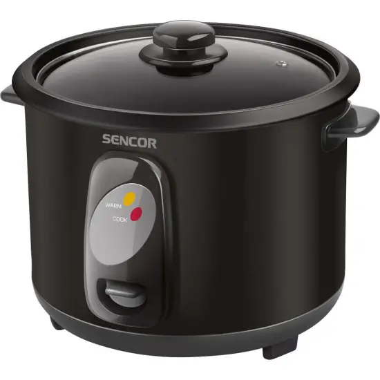 Electric Rice Steamer 1lt Stainless Steel Sencor SRM 1001BK Black