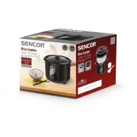 Electric Rice Steamer 1lt Stainless Steel Sencor SRM 1001BK Black
