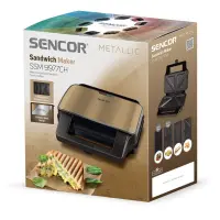 Toaster with 4 Detachable Plates CoolTouch Sencor SSM 9977CH Gold