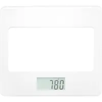 Kitchen Scale 5Kg LCD Screen UltraSlim Glass Sencor SKS 5030WH White
