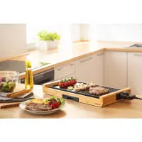 Table Electric Grill Preimium Bamboo 2 in 1 Sencor SBG 206BK