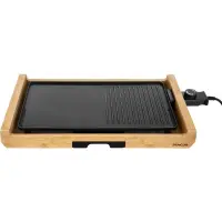 Table Electric Grill Preimium Bamboo 2 in 1 Sencor SBG 206BK
