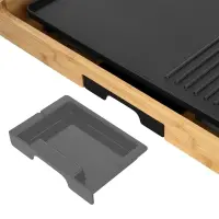 Table Electric Grill Preimium Bamboo 2 in 1 Sencor SBG 206BK