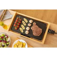 Table Electric Grill Preimium Bamboo 2 in 1 Sencor SBG 206BK