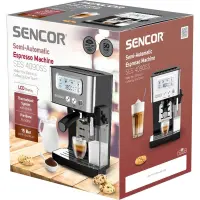 Espresso Machine Semi-automatic 15Bar 1,450W Sencor SES 4090SS Silver