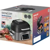Air Fryer Vita 6 lt with LED Display & Multi-Function Roaster Sencor SBG 8900SS Black/Silver