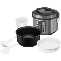 Electric Rice Cooker 2.8lt with Screen and 11 Functions Stainless Steel Sencor SRM 3151BK Silver