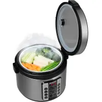 Electric Rice Cooker 2.8lt with Screen and 11 Functions Stainless Steel Sencor SRM 3151BK Silver
