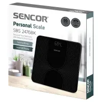Bathroom Scale Glass Sencor SBS 2476BK Black