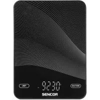 Rechargeable Kitchen Scale 10kg Led USB-C Sencor SKS 7700BK Black
