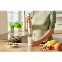 Hand Blender 4 in1 with Stainless Steel Wand 11200W Sencor SHB 6301WH White/Silver