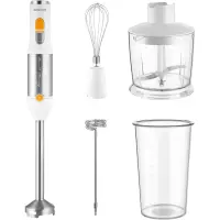 Hand Blender 4 in1 with Stainless Steel Wand 11200W Sencor SHB 6301WH White/Silver