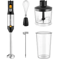 Hand Blender 4 in1 with Stainless Steel Wand 11200W Sencor SHB 6302BK Black/Silver