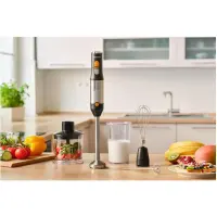 Hand Blender 4 in1 with Stainless Steel Wand 11200W Sencor SHB 6302BK Black/Silver