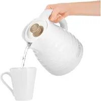 Electric Kettle 1,7lt 3D Pattern Design Sencor SWK 7500WH White