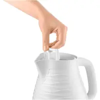 Electric Kettle 1,7lt 3D Pattern Design Sencor SWK 7500WH White