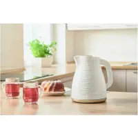 Electric Kettle 1,7lt 3D Pattern Design Sencor SWK 7500WH White