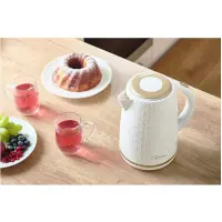Electric Kettle 1,7lt 3D Pattern Design SWK 7200WH White