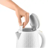 Electric Kettle 1,7lt 3D Pattern Design SWK 7200WH White