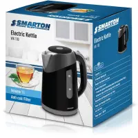 Kettle 1lt 1200W Smarton WK 100 Black/Silver