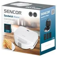 Toaster with 3 Detachable Plates Sencor SSM 9310WH White