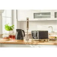 Toaster 4 places 1600W 3D Pattern Design Sencor STS 7551BK Black/Gold