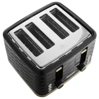 Toaster 4 places 1600W 3D Pattern Design Sencor STS 7551BK Black/Gold