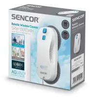 Rechargeable Robotic Window Cleaner Sencor SRW 6010WH with 60ml Intergrated Water Tank and 3 Windoe Cleaning Modes