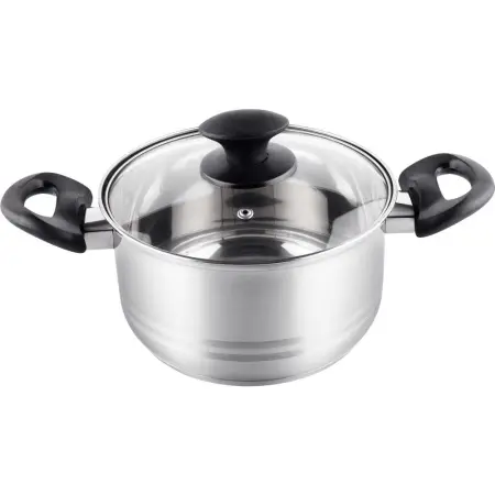 Pot LEGER SS 18x10.5cm 2.5lt Inox Lamart LTB1810 Silver