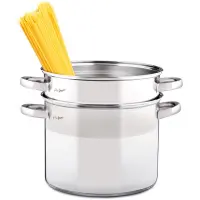 Pasta Pot with Strainer 24 cm 8lt Stainless Steel Lamart PASTA LTSS2417
