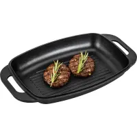 Cast Aluminum Grill Pot with Lid 9L+3L Lamart LT1105 Black