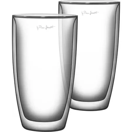 Coffee and Tea Glass Lamart LT9010 THERMO Double Wall Set 2pcs 230ml Transparent
